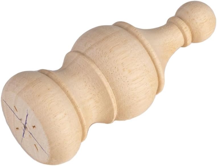 CRAPAPFERT 2 Pack Unfinished Wooden Finials for Bed Posts, 5.9" Tall x 2.4" Wide Decorative Wood Finials for Furniture, DIY Crafts & Home Decoration - Image 4